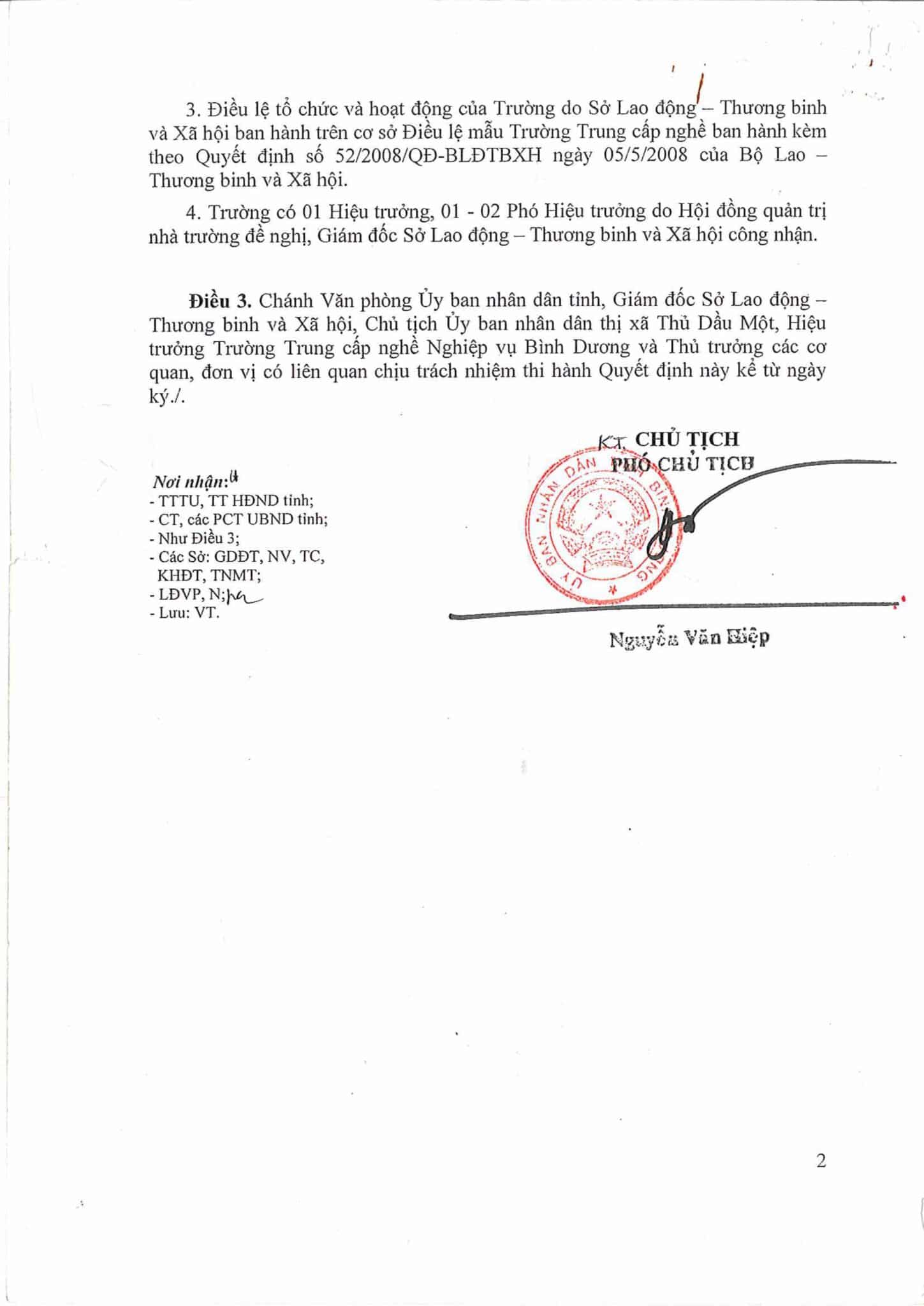 Văn Phòng Số 10 - Trường Trung cấp nghề Nghiệp vụ Bình Dương - Chuyên đào tạo các hạng giấy phép lái xe, đào tạo nghề