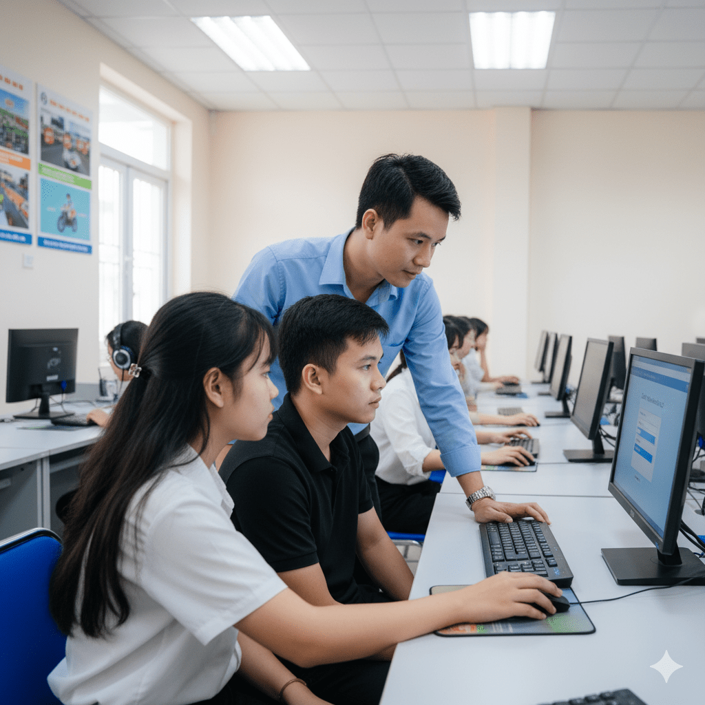 Văn Phòng Số 10 - Trường Trung cấp nghề Nghiệp vụ Bình Dương - Chuyên đào tạo các hạng giấy phép lái xe, đào tạo nghề